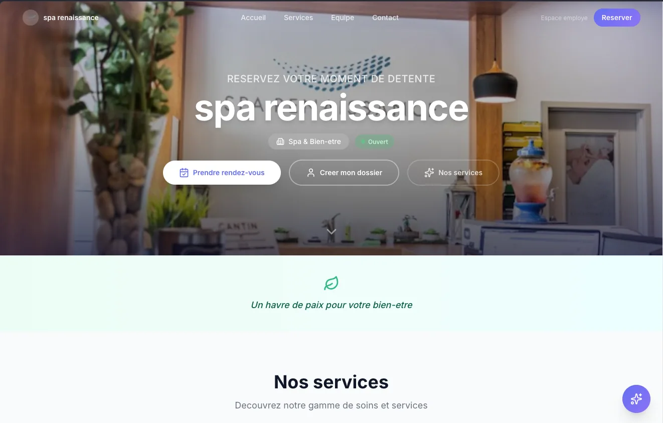 Portail de reservation Planevia